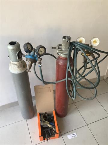 snijbranderset incl. flessen en diverse toebehoren