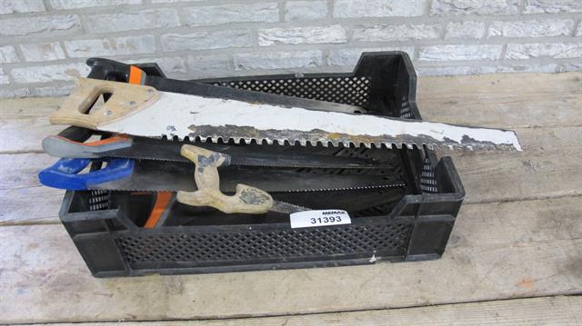 Gereedschap handzagen / 7 stuks