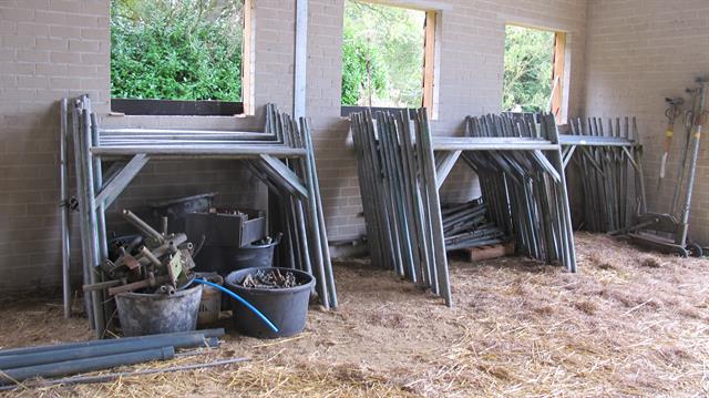 steiger voor een woonhuis