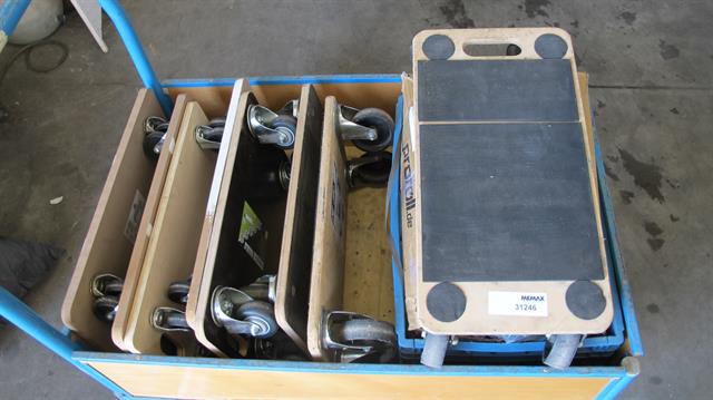 Transportwagen / kar transportkar - hondje  / 7 stuks