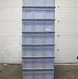 Kunststof bakken opslagbakken 9 stuks  /  h23 x 80 x 60cm  3